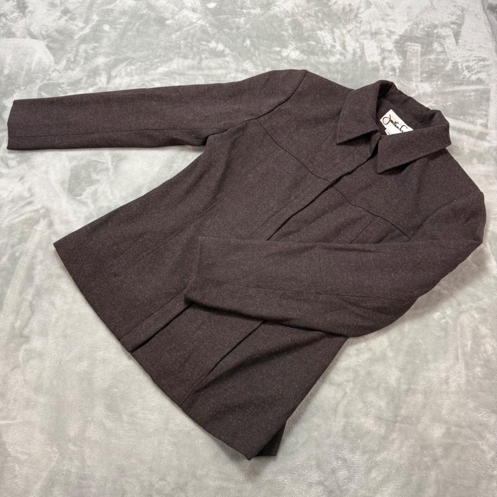 Jonathan Logan Womens Business Blazer Jacket Brown Career Work‎ Medium M